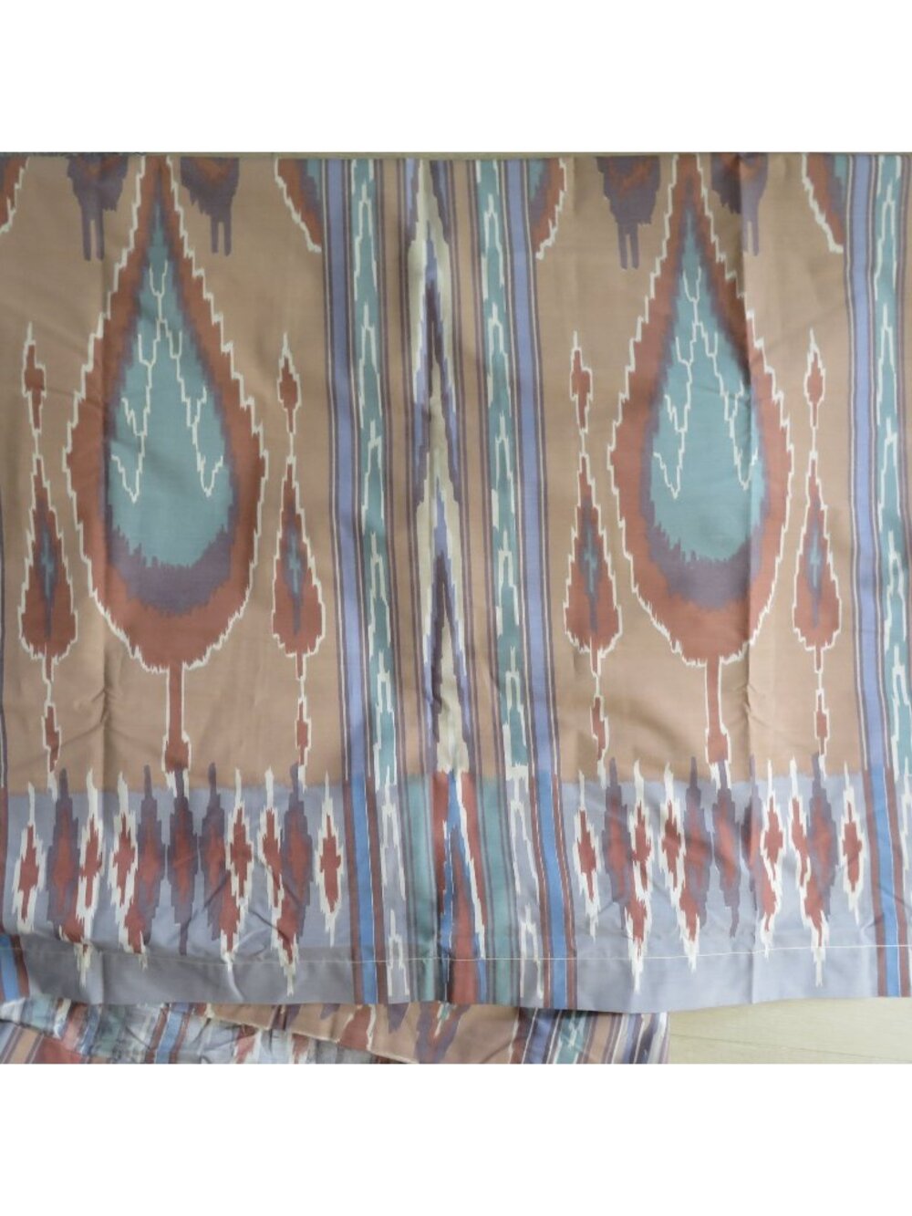 New Vintage Cannon Santa Fe Southwestern King Flat Sheet Percale Made In USA